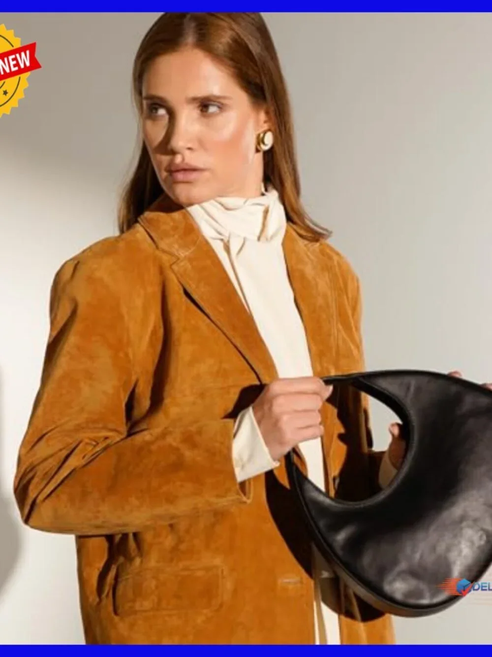 Full Grain Leather Handbag Hobo Top Handle Tote Small Purse